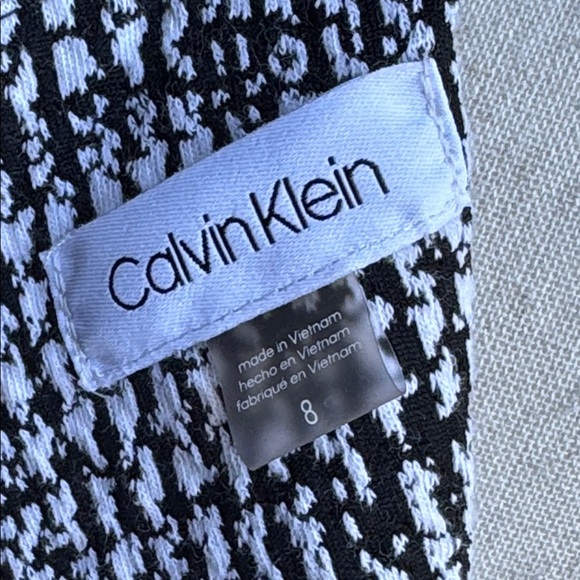 Calvin Klein Women's Cuffed Sleeve Mock Neck Short Shift Dress Size 8 - Picture 8 of 9